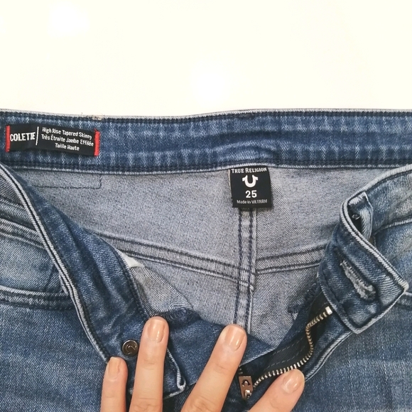 True Religion Colette High Rise Jean 25 - Picture 3 of 4